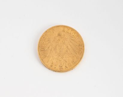 ALLEMAGNE
20-mark gold coin, 1898.
Weight:...