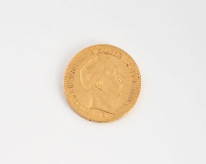 ALLEMAGNE
20-mark gold coin, 1898.
Weight:...