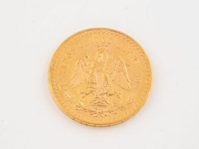 MEXIQUE
One 50 Pesos gold coin.
Weight: 41.7...