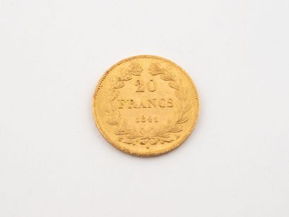 FRANCE
One 20 franc gold coin, 1841, Louis...