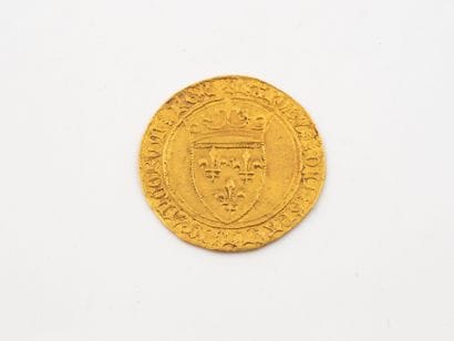 FRANCE
Charles VI ( 1380-1422). 
Gold shield...