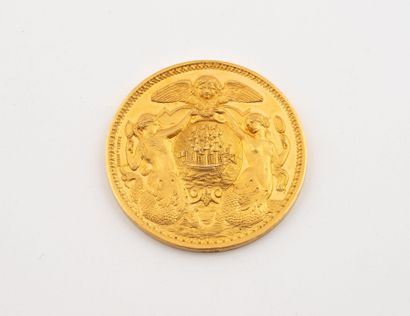 FRANCE
Yellow gold medal (916 / min. 750)...