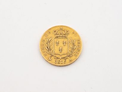 FRANCE
One 20 Franc gold coin, Louis XVIII,...