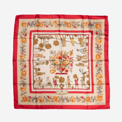 HERMES, Paris
Hermès square in silk twill,...