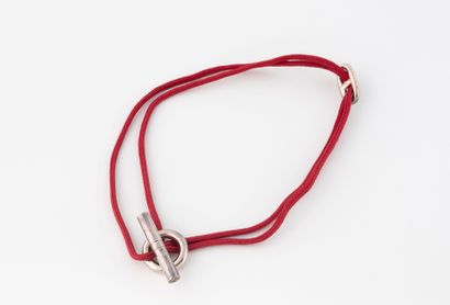 HERMES 
Collier Skipper grand modèle en argent...