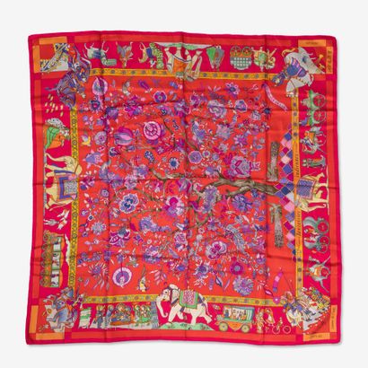 HERMES, Paris
Printed silk twill square 