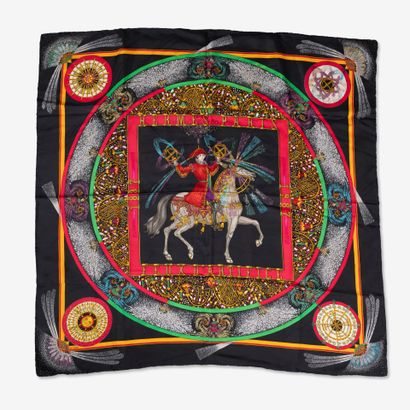 HERMES, Paris
Brocaded silk twill 