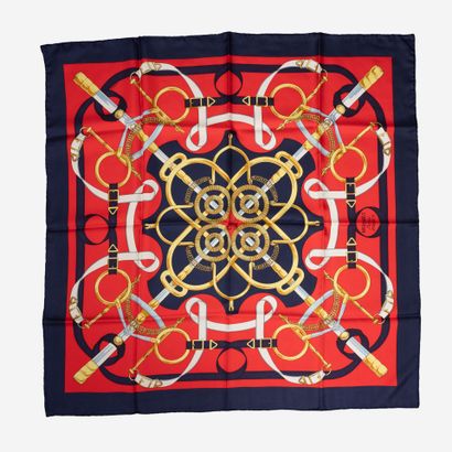 HERMES, Paris
Hermès silk twill square, 