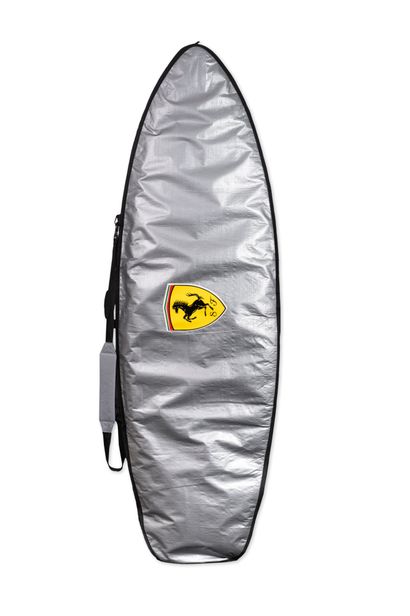 FERRARI
Fiberglass surfboard with four fins....