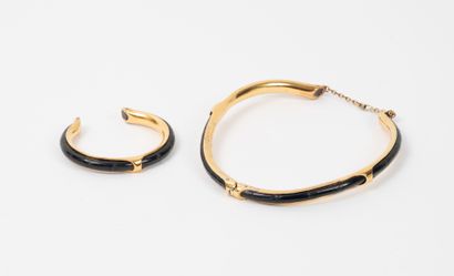 HERMES
Collier rigide à deux attèles sur...