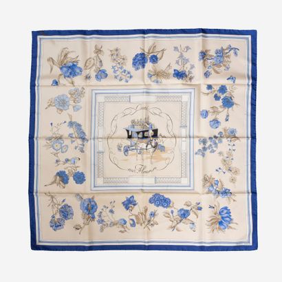 HERMES, Paris
Hermès silk twill square, 