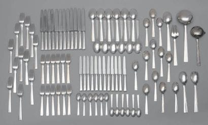 COIGNET
Partie de ménagère en argent, modèle...