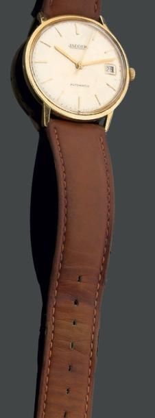 JAEGER
Montre bracelet d'homme en or, cadran...