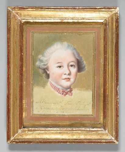 Ecole francaise vers 1760
Portrait de Louis-Philippe...