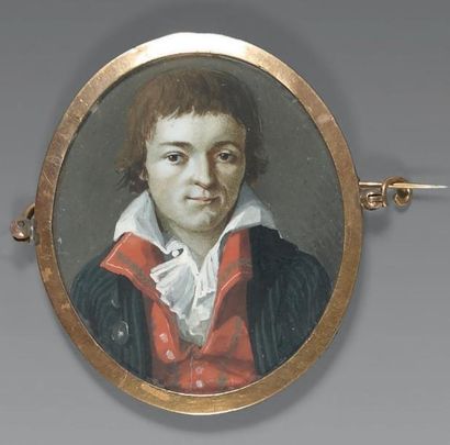 École FRANÇAISE de la fin du XVIIIème siècle
Portrait...