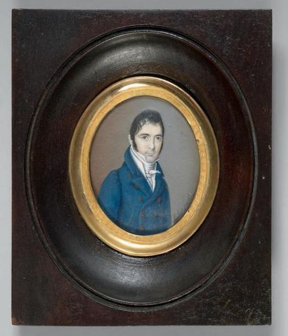GALLIAN (actif vers 1810-1820)
Portrait d'homme...
