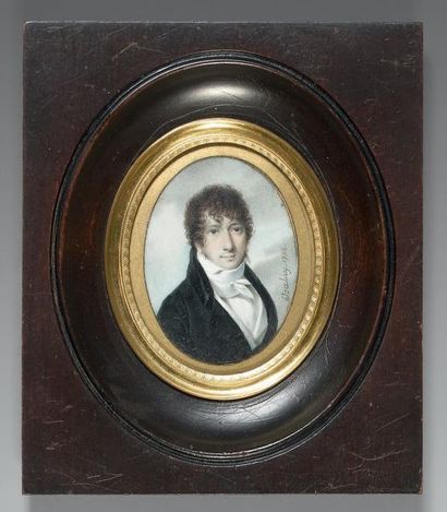 Attribuée à Jean-Baptiste ISABEY (1767-1855)...