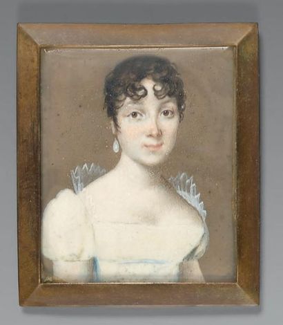 ÉCOLE FRANÇAISE d'époque Empire
Portrait...