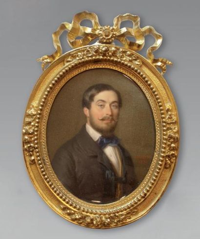 FRANÇOIS MEURET (1800-1887)
Portrait d'homme...