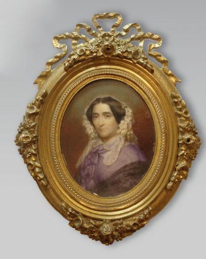 CHARLES CAMINO (1824-1888)
Portrait de femme...