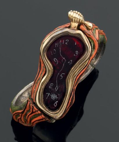 Attribuée à SALVADOR DALI (1904 - 1989)
Montre...