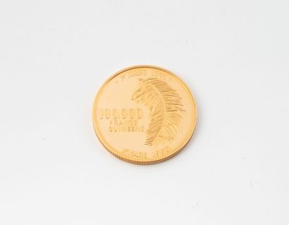 Une pièce de 100.000 francs or Guinéen, 1er...