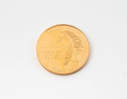Une pièce de 100.000 francs or Guinéen, 1er...