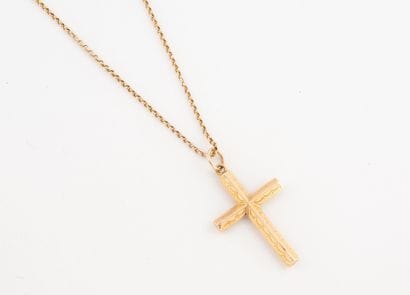Chaine de cou en or jaune (750) à maille...