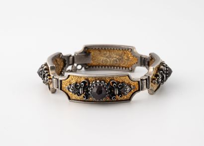 Silver (min.800) and silver-gilt (min.800)...