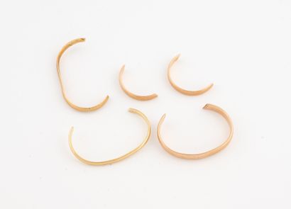 Set of yellow and pink gold (750) wedding...