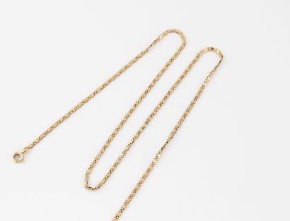 Chaîne de cou en or jaune (750) à maille...