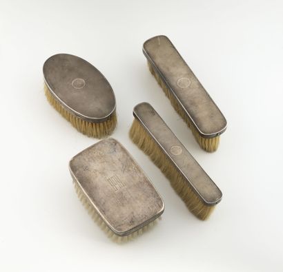 TIFFANY & CO.
Lot de 4 brosses, monture argent...