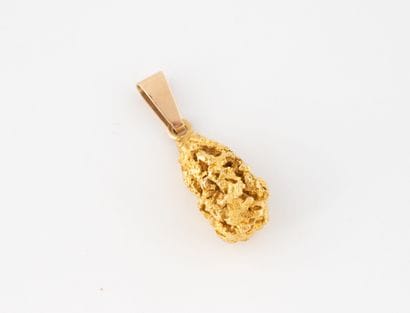 Pendentif façon pépite d'or (750)
Poids :...
