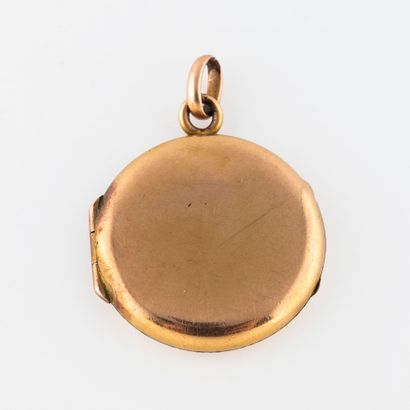 Gold-plated metal photo pendant.
Shock and...