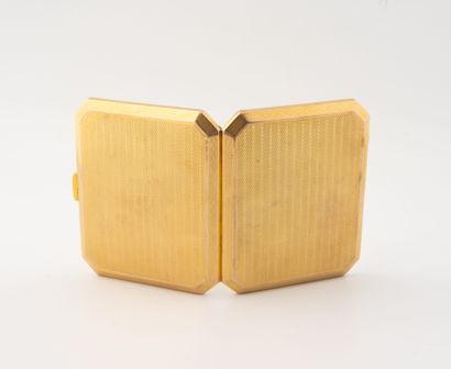 Étui à cigarettes en or jaune (375),de forme...