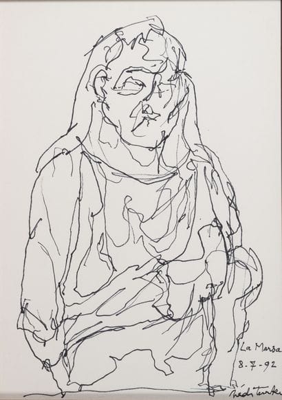 Hedi TURKI (1922-2019)
La Marsa, 1992.
Feutre...