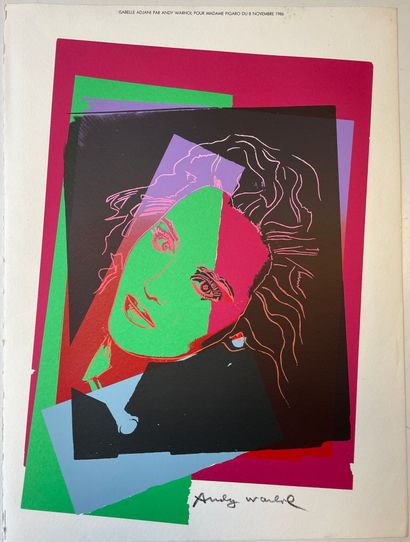 Andy WARHOL (1928-1987), d'après
Isabelle...