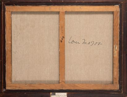 Louis MAZOT (1919-1994) 
Le pécheur.
Huile...