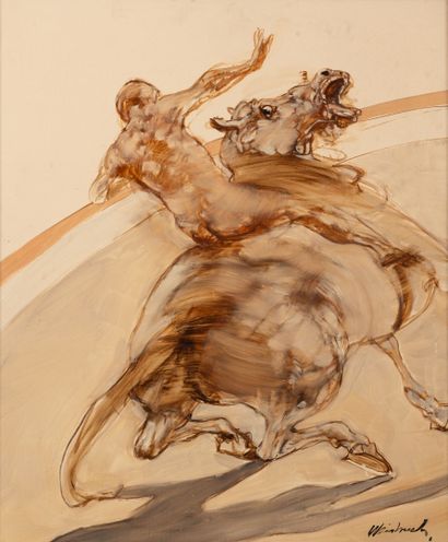Claude WEISBUCH (1927-2014)
Cavalier.
Huile...