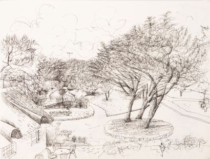 Jean CARZOU (1907-2000)
Paysage de la Bretagne...