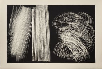 Hans HARTUNG (1904-1989)
Farandole, 1970.
Lithographie...