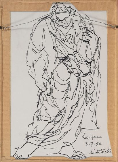 Hedi TURKI (1922-2019)
La Marsa, 1992.
Feutre...