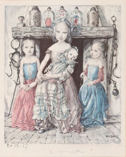 Léonard-Tsuguharu FOUJITA (1886-1968), d'après
Groupe...