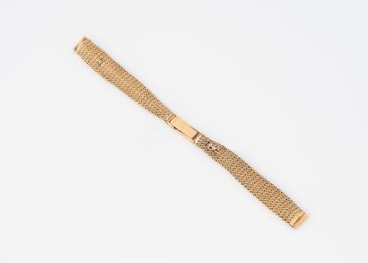 Yellow gold (750) ladies' watch bracelet...