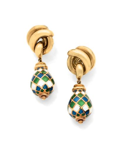 MAUBOUSSIN, Arlequin
Paire de clips d'oreilles...
