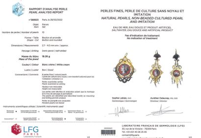Demi-parure en or jaune (750) comprenant...