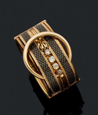 Important bracelet ceinture jonc ouvrant...