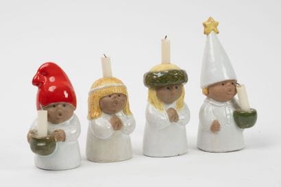 Lisa LARSON (1931)
Set of four subjects.
Enameled...