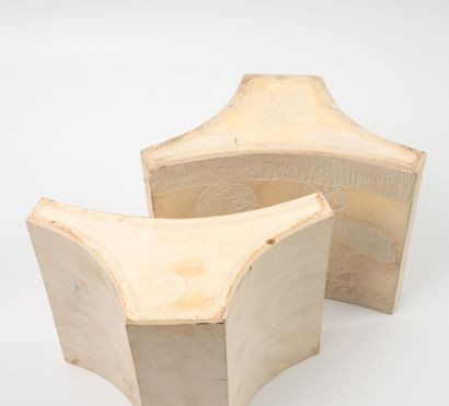 Gilbert PORTANIER (1926-2023)
Pair of vases.
Editions,...