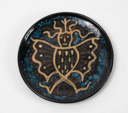 François MIRO (1907-1998)
Bat.
Glazed ceramic...